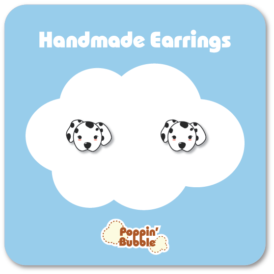 Dalmatian Puppy Stud Earrings