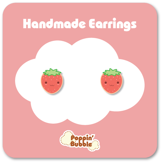 Cute Strawberry Fruit Dainty Studs