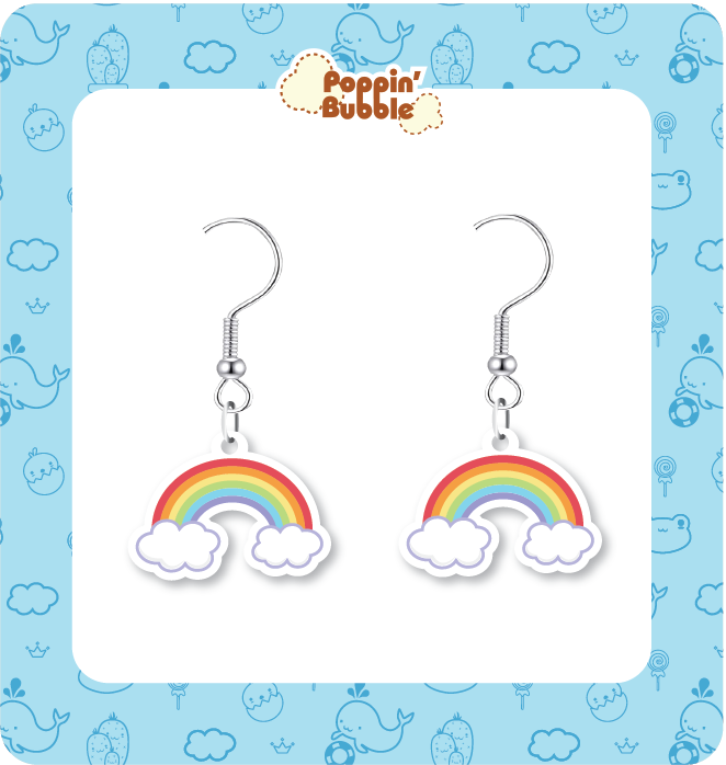 Rainbow Clould Dangle Earrings