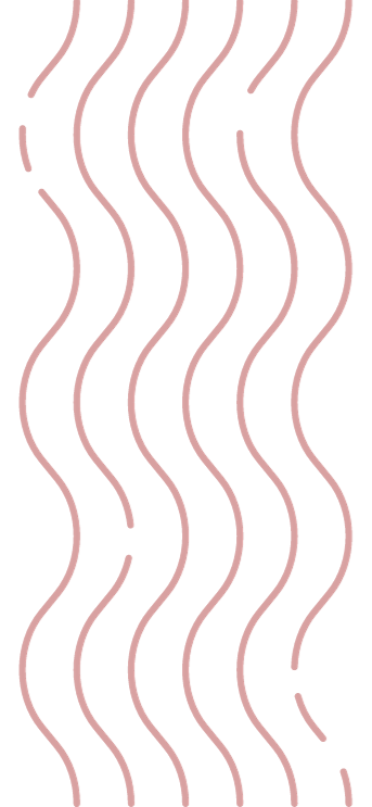 Pattern of wavy pink lines on a black background.
