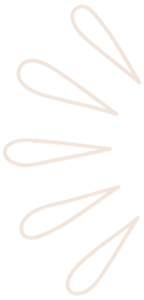Five white paper clips arranged in a fan shape on a black background