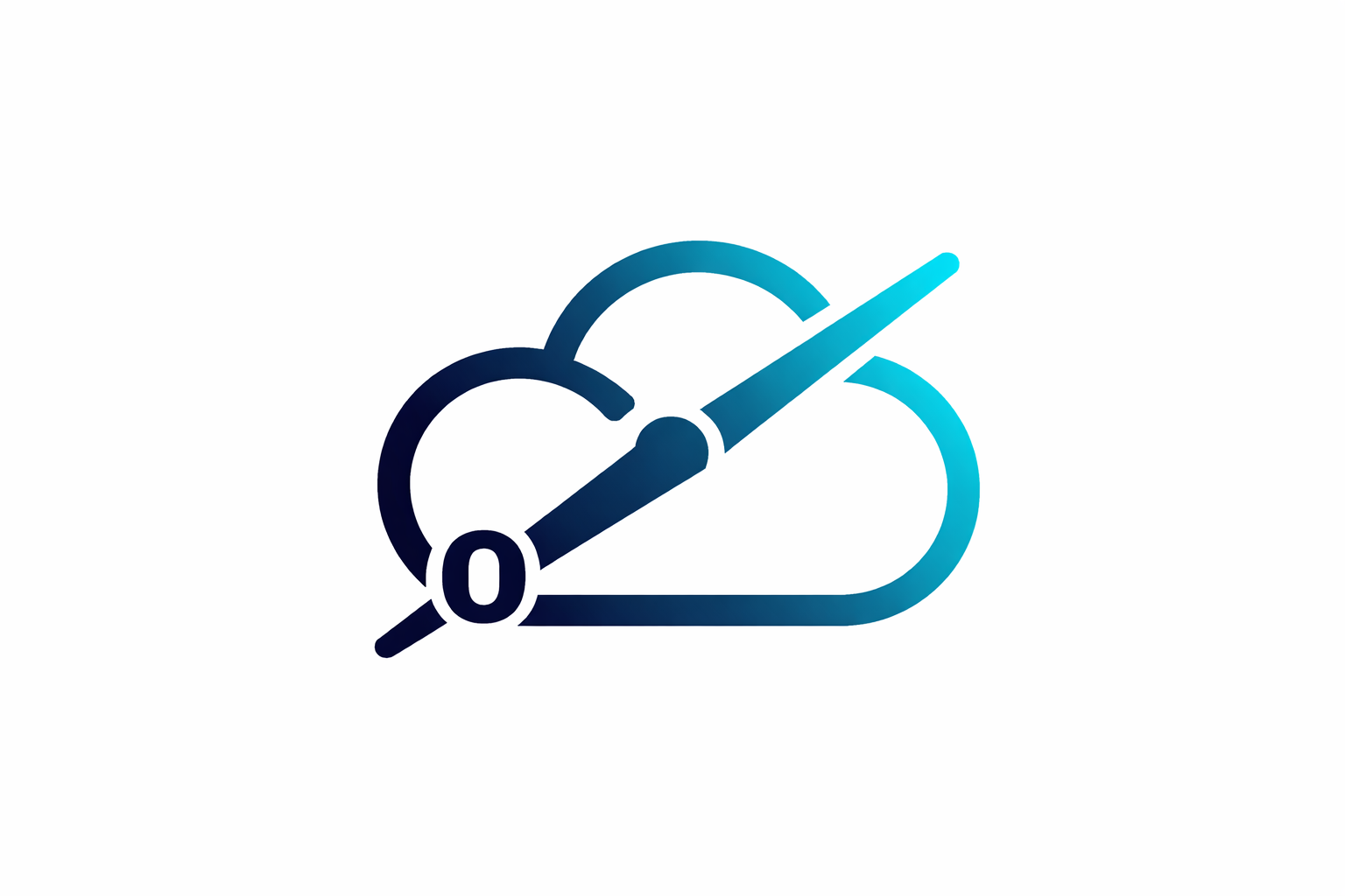 A stylized icon of a cloud with a speedometer overlay, suggesting zero cloud connectivity