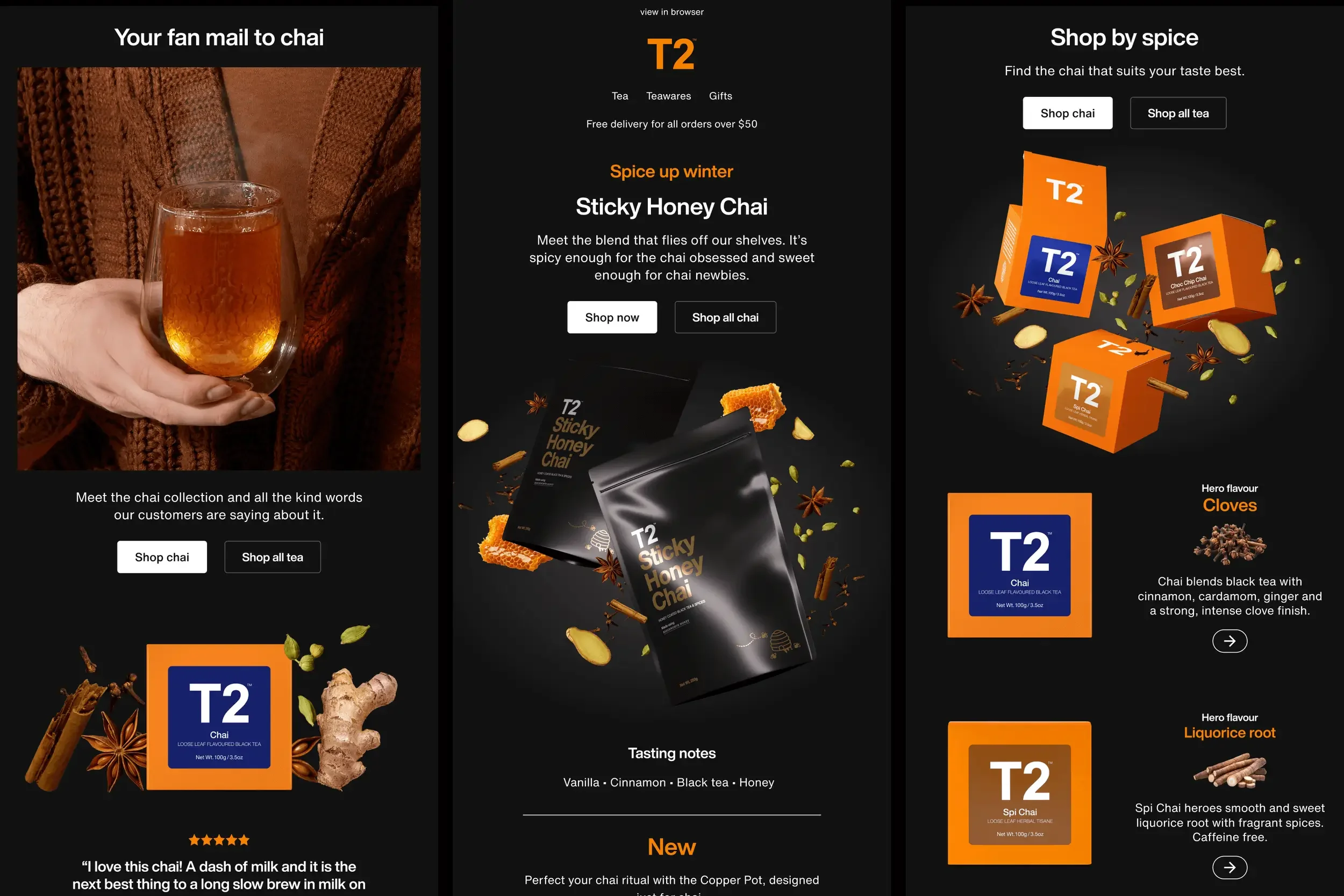 T2 eDMs – Sipping & Scrolling