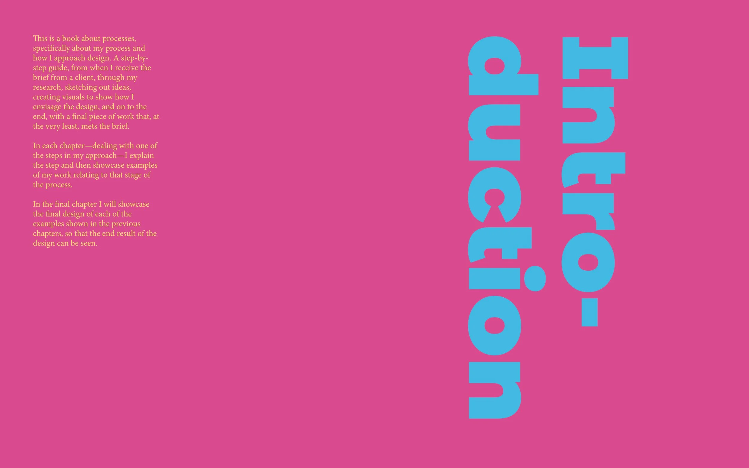Introduction spread of the process book