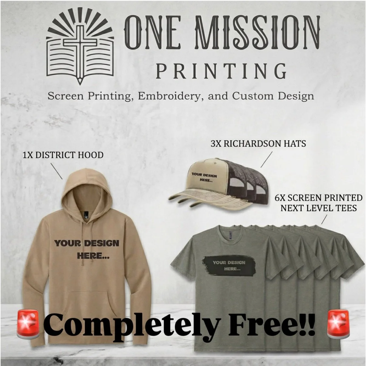 🚨Completely free!!🚨

We are raffling off this 195$ custom package at the Oswego County Service Pros Expo on May 16th!

All proceeds from the raffle will go to supporting veterans!! 🇺🇸

We will be selling all sorts of cool merch!  We&rsquo;re also