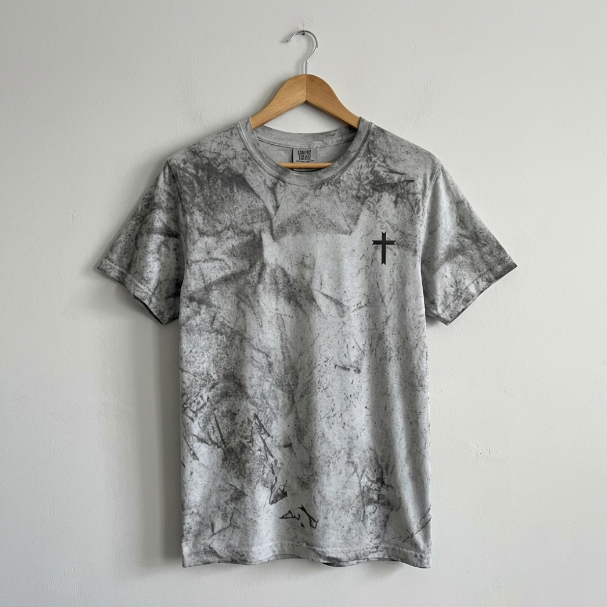 Bee Still Tee - Smoke Grey Front.png