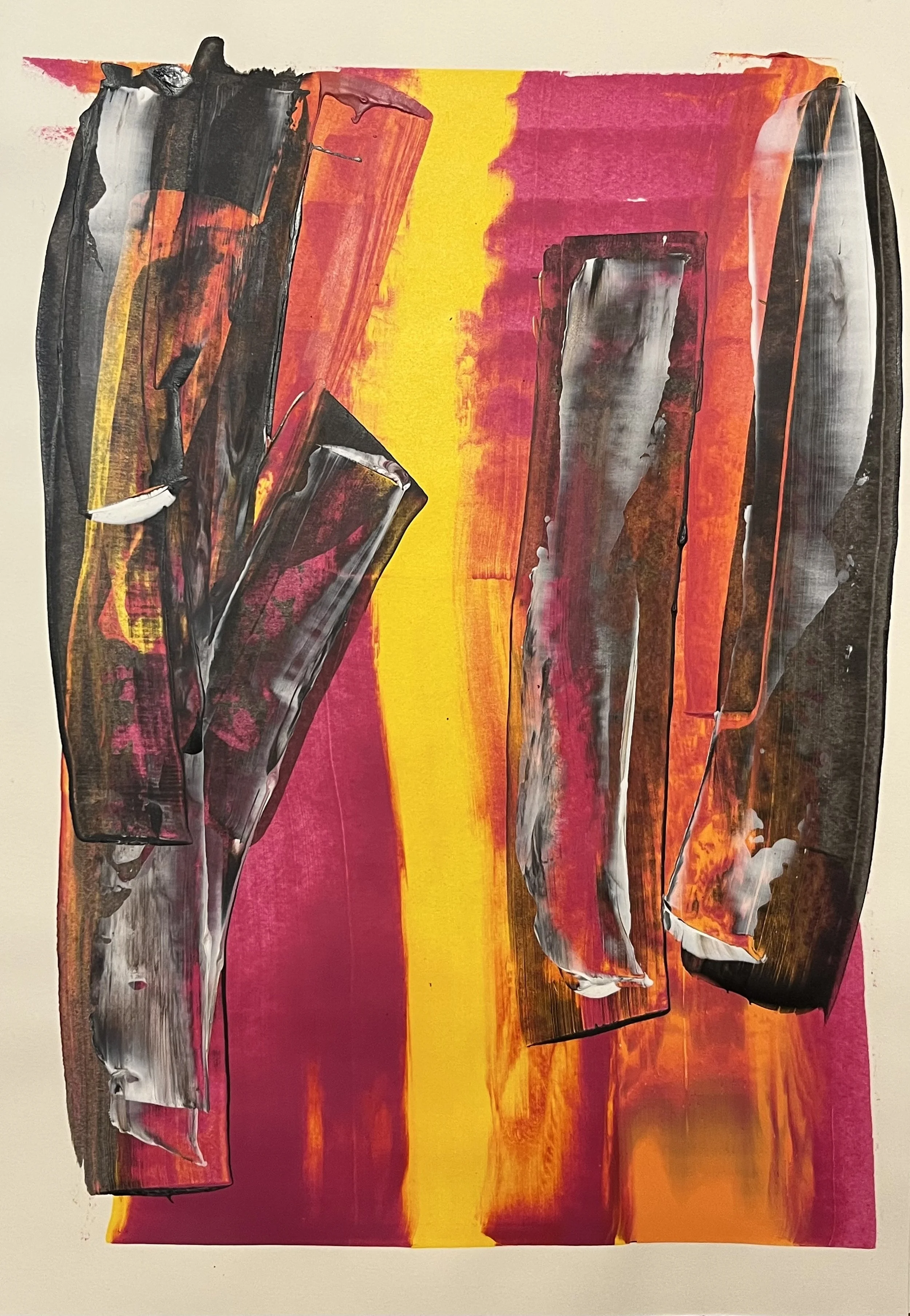 "oxytocin"; acrylic on paper; 29,7x43cm (A3); 2025 -available-