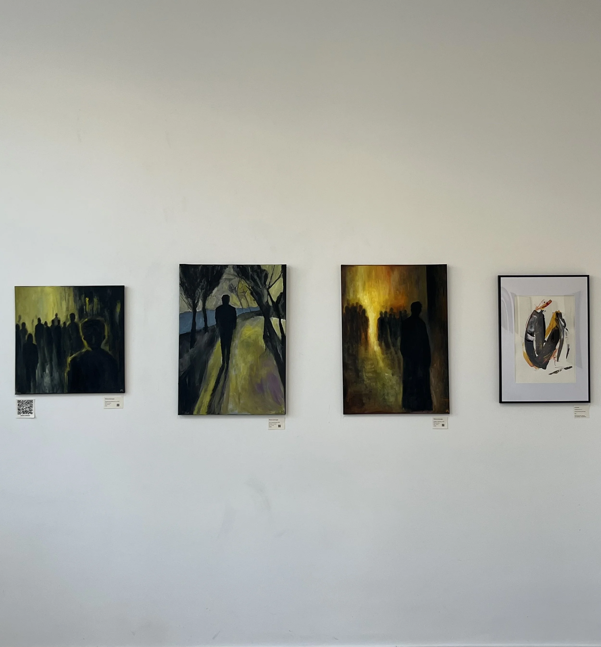 Meltem Cetinoglu "shadows I made mine", "the gaze that therefore you are" and "just a modern human" meeting "colliding senses 25:1"