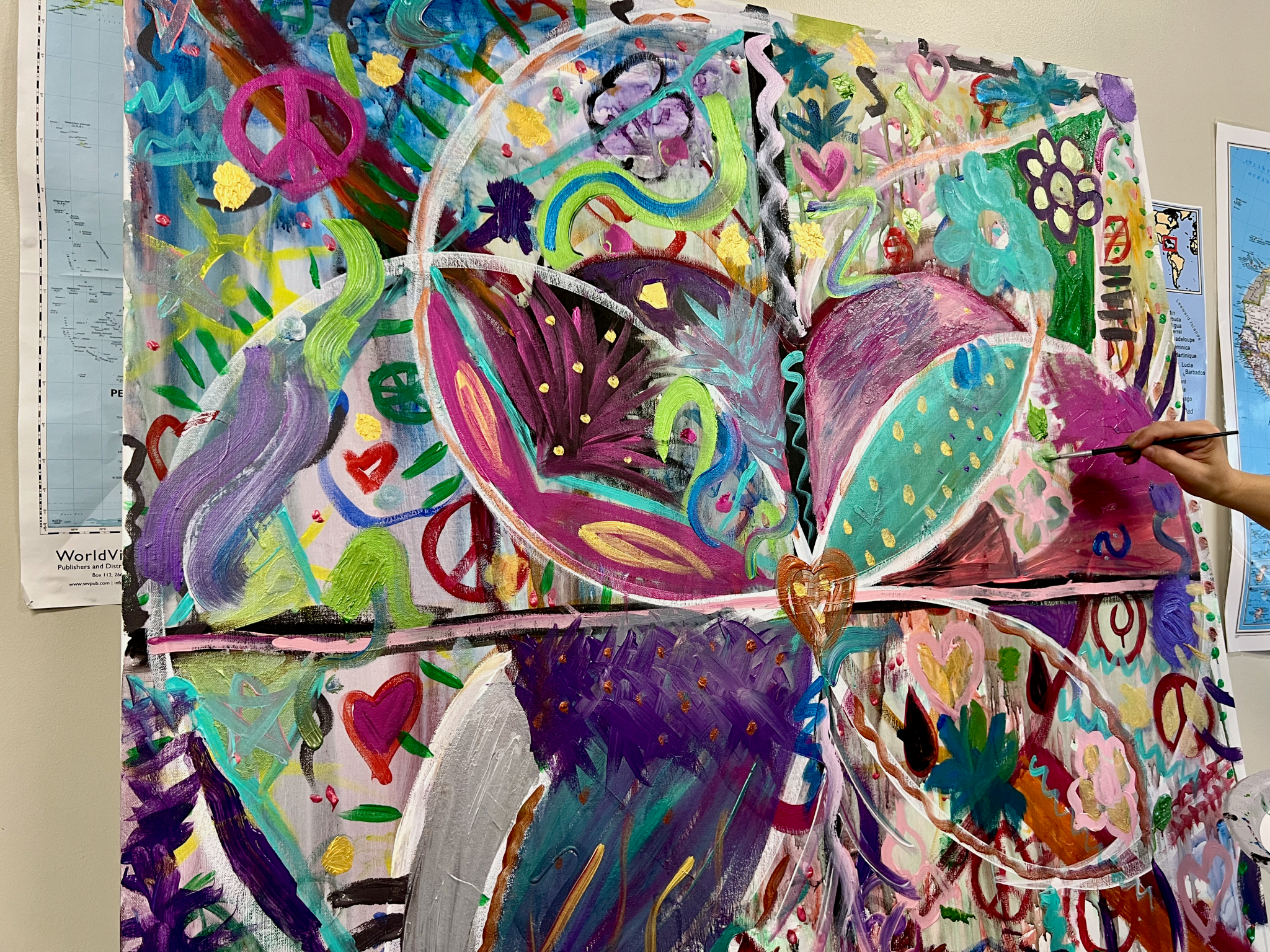 Student-Artists Paint Peace Portals
