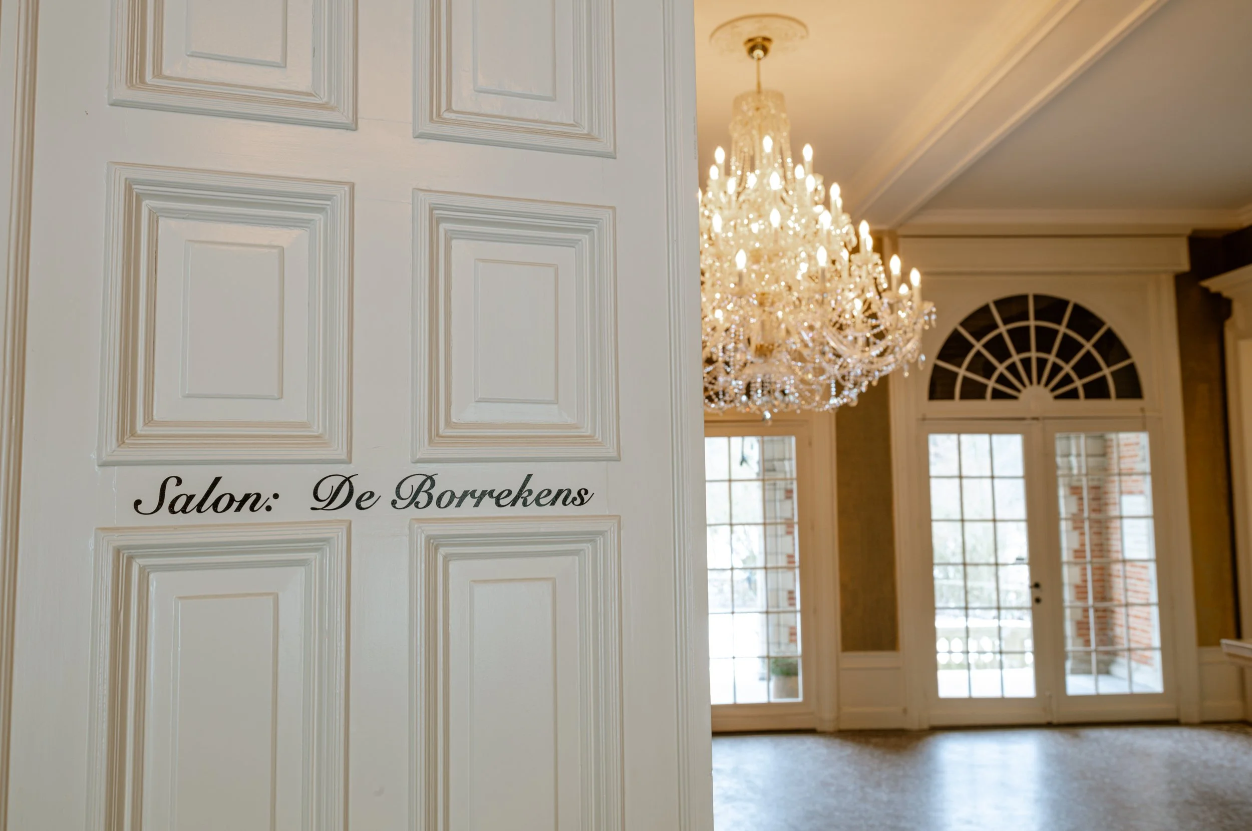Salon de Borrekens – warme ontvangstruimte in Kasteel Hallehof Zoersel