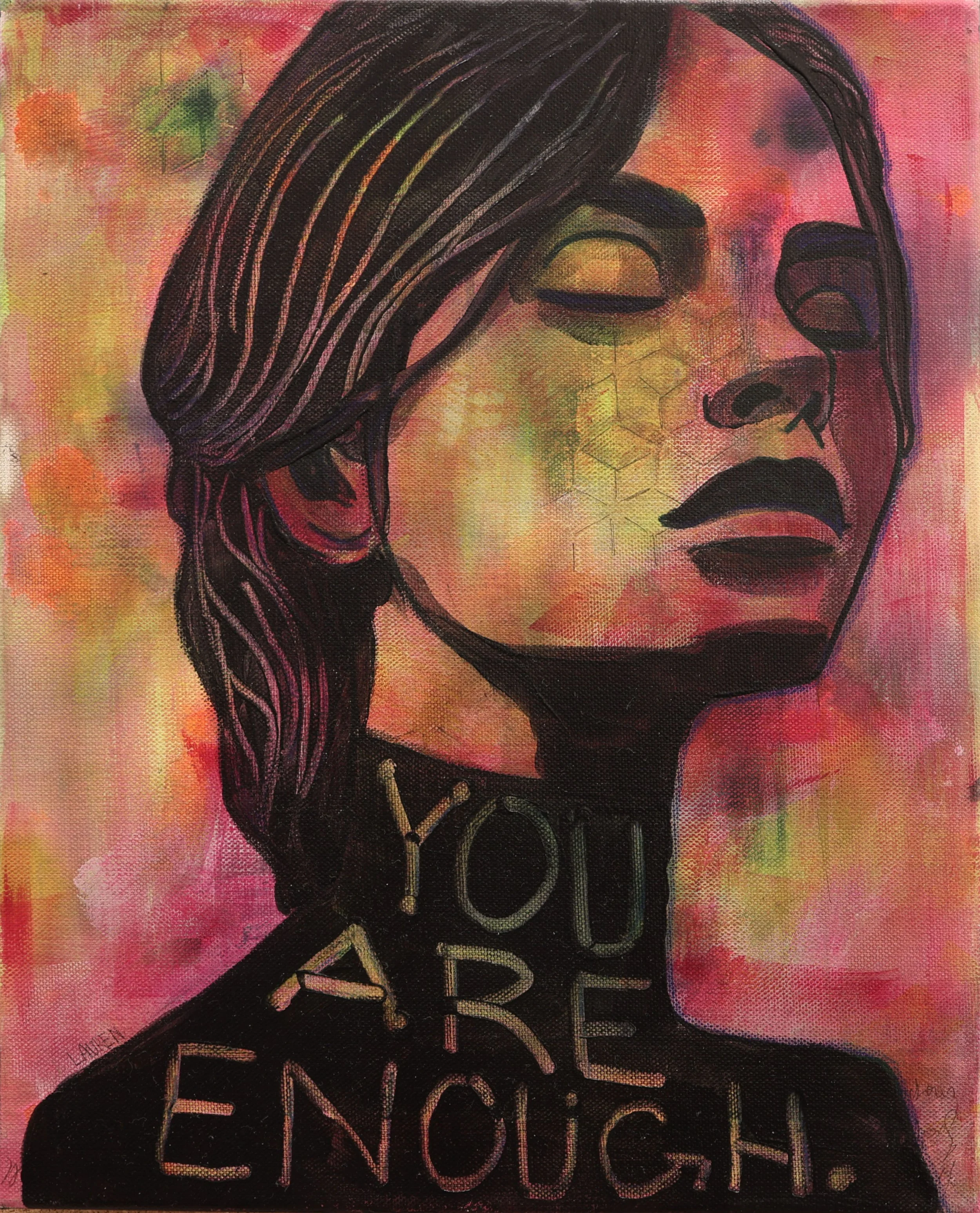 003 Enough - Canvas Original