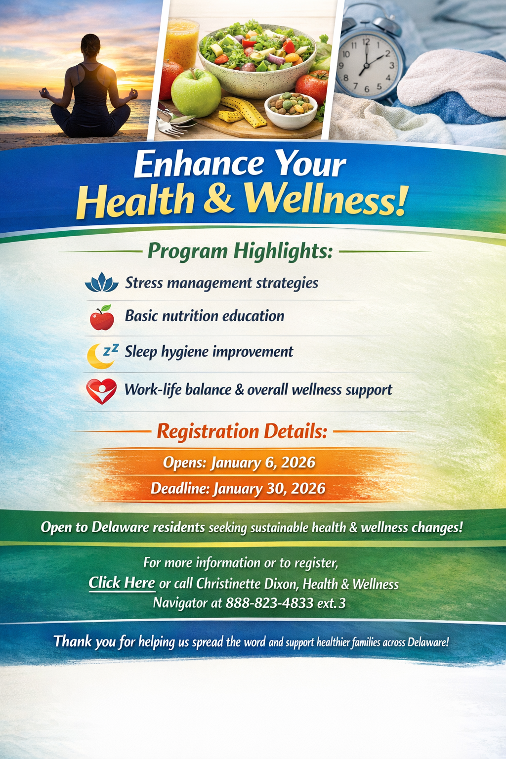 Virtual Healthy Lifestyle Coaching Program This February