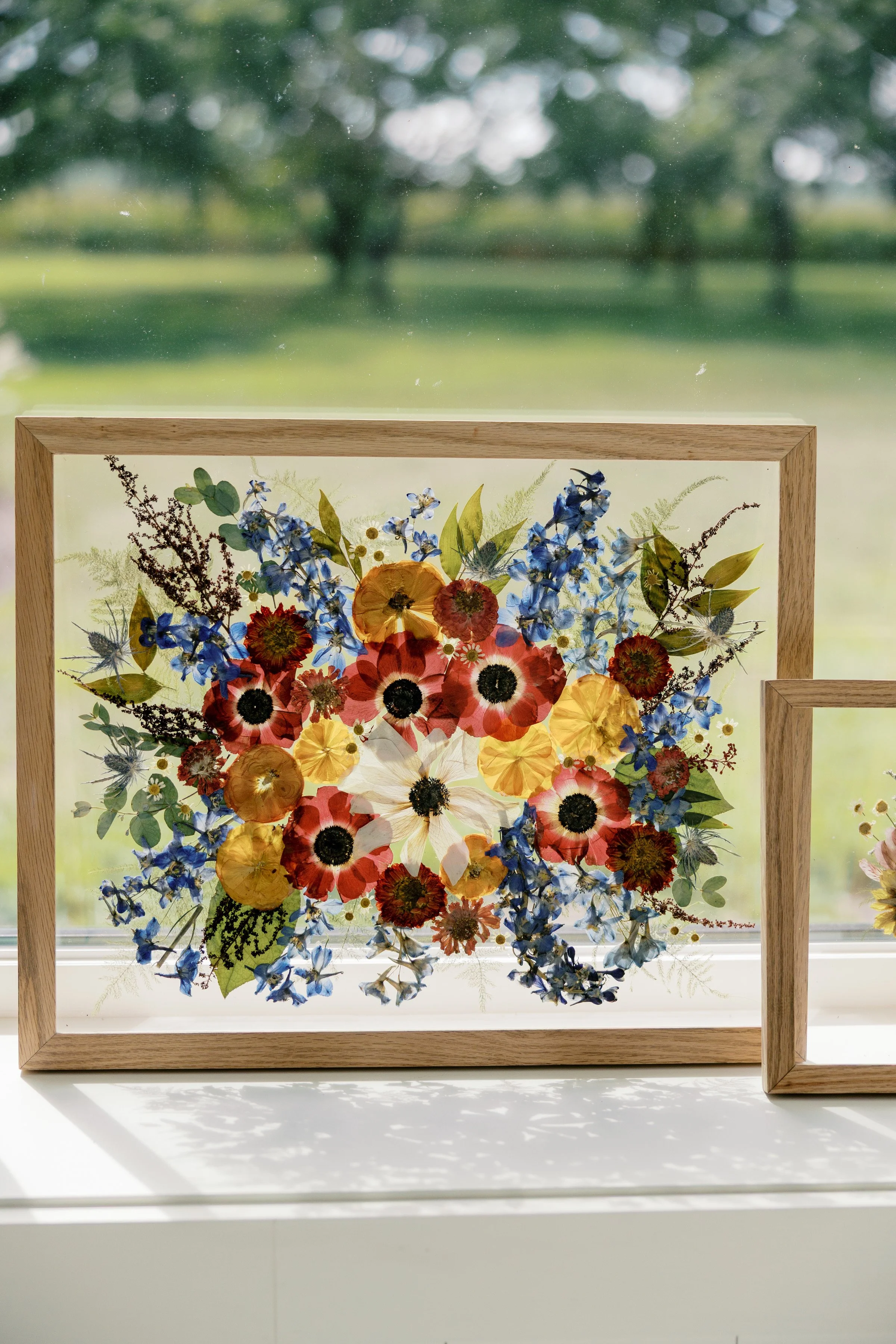 16x20 oak frame stained in driftwood