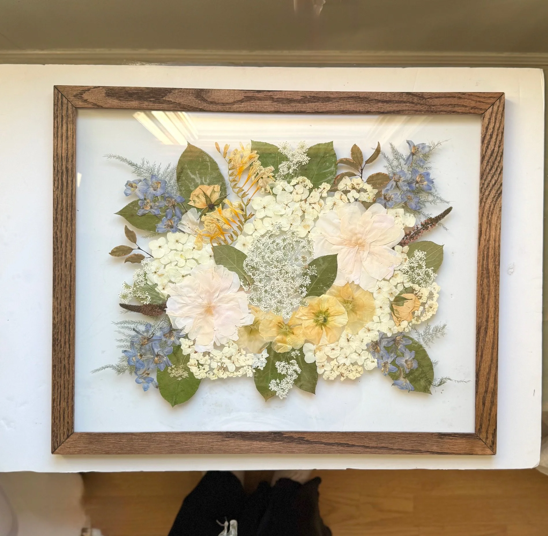 16x20 oak frame in espresso stain