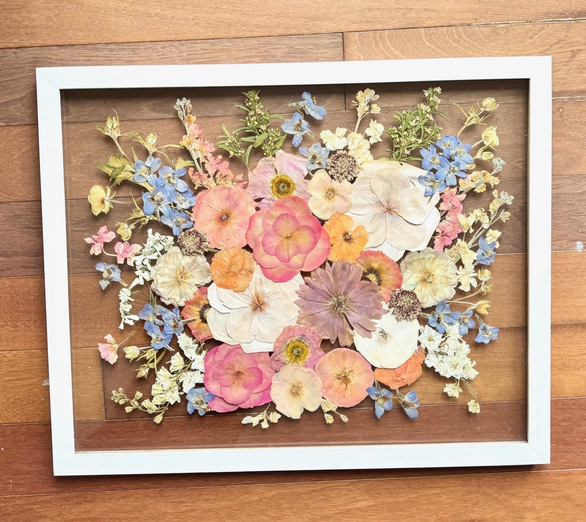 16x20 poplar frame painted white