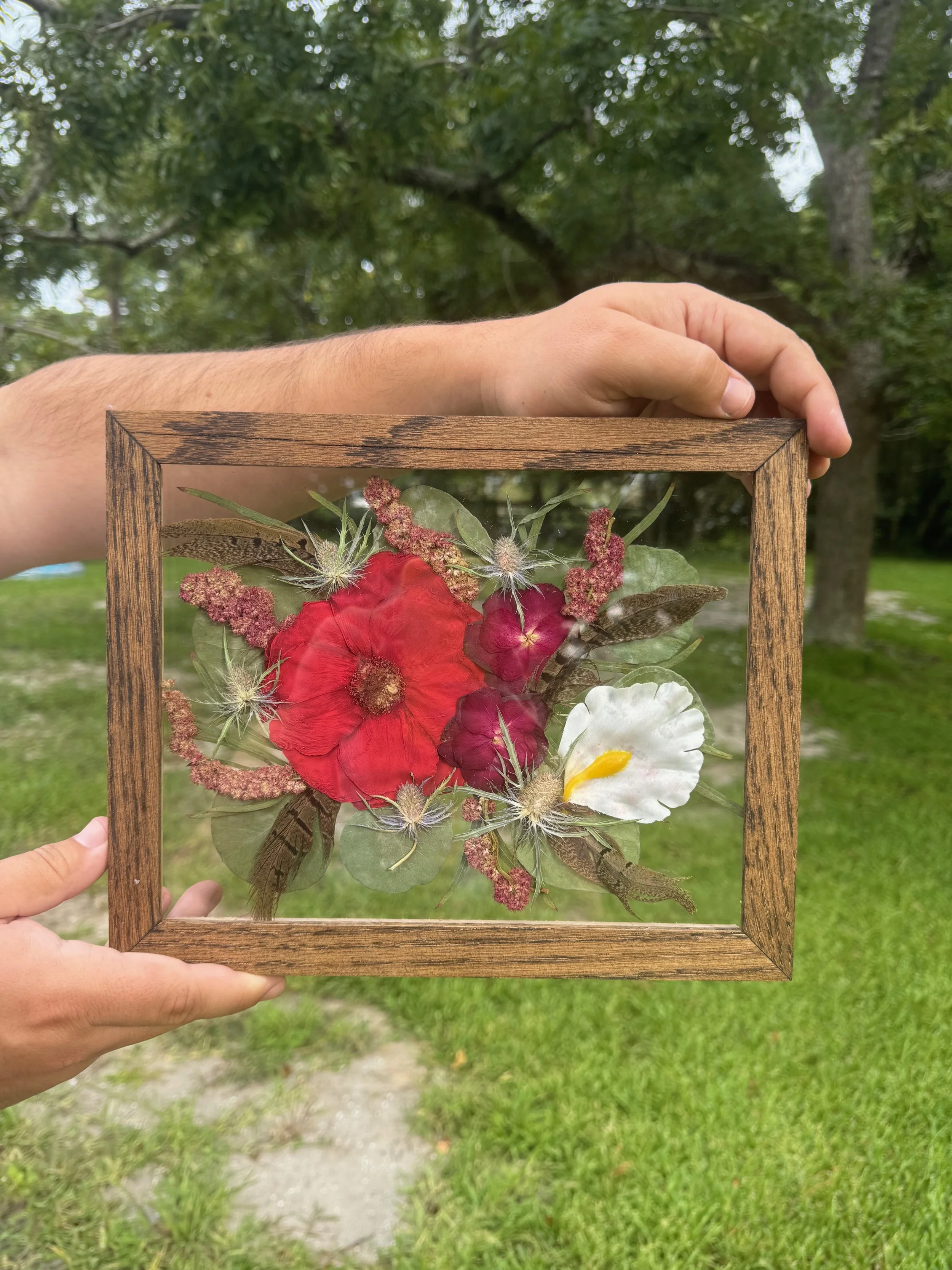 8x10 oak frame stained in espresso