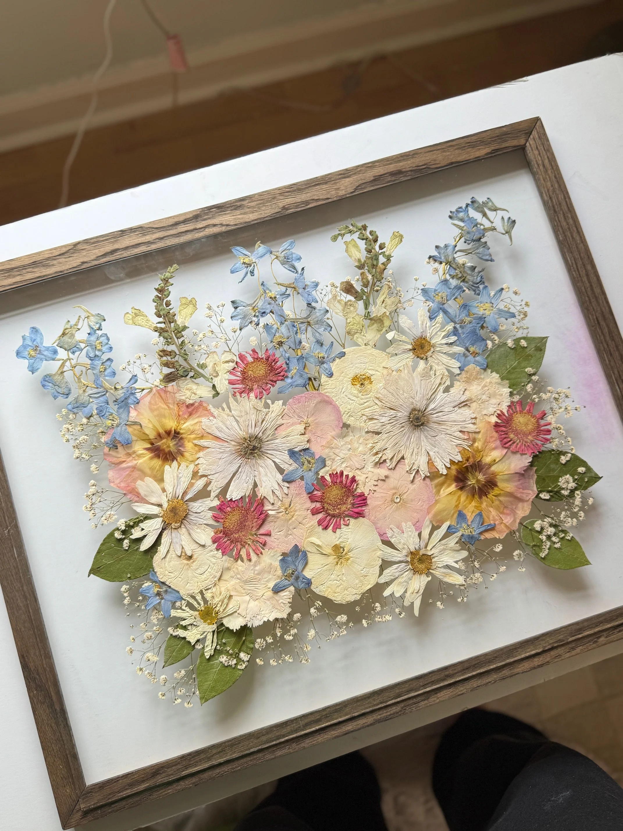 16x20 oak frame stained with espresso