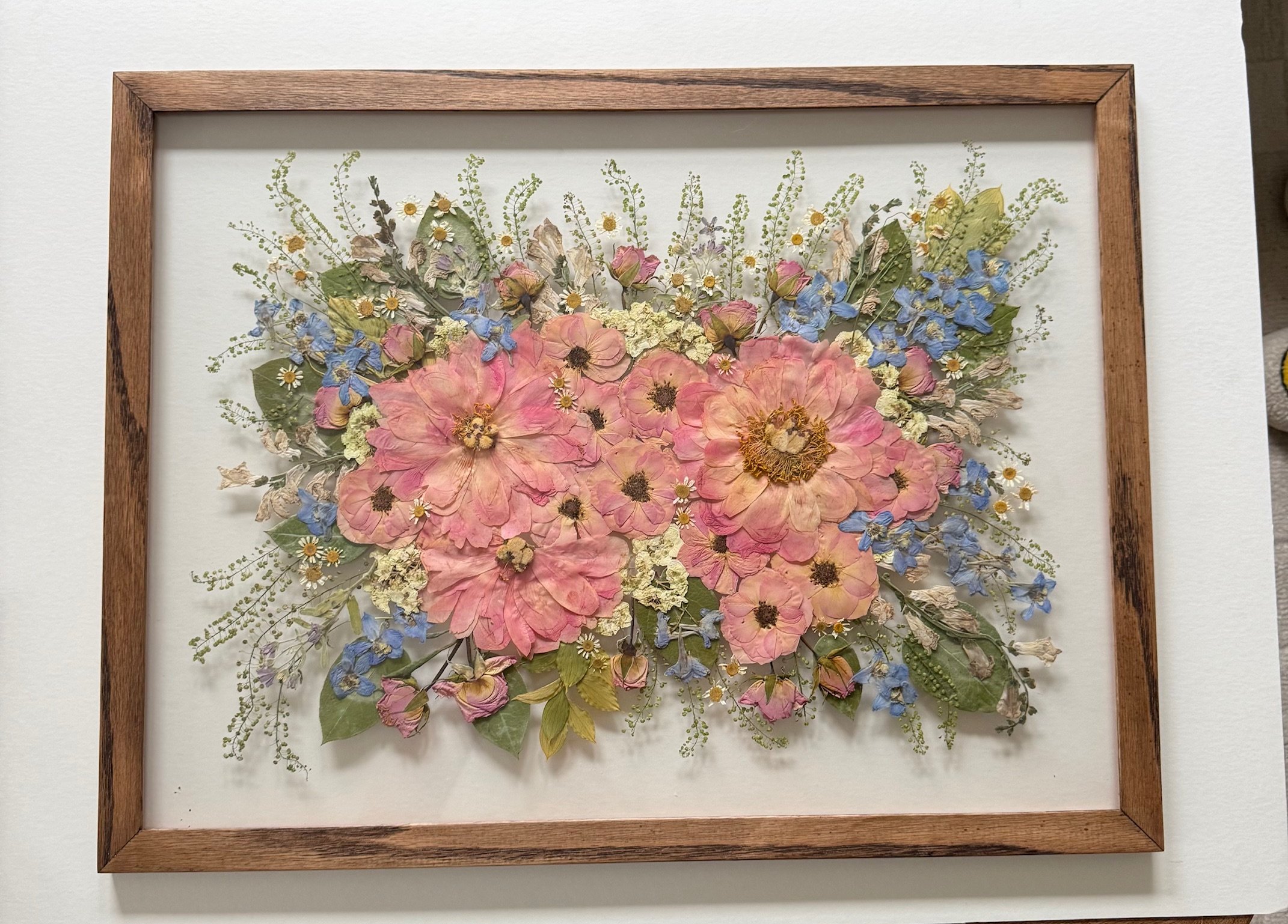 18x24 oak frame stained in espresso