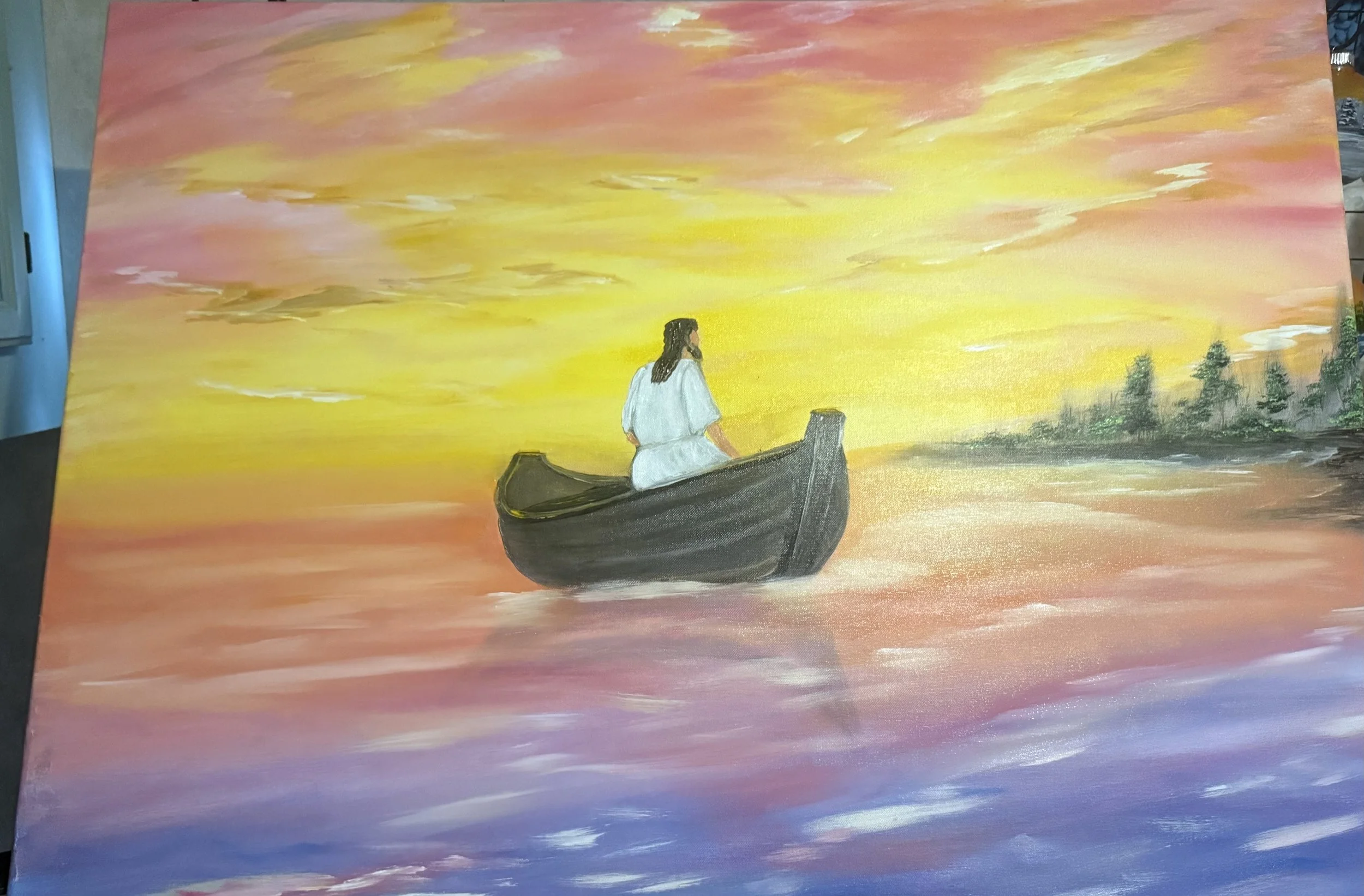 Jesus in the Boat.   Print