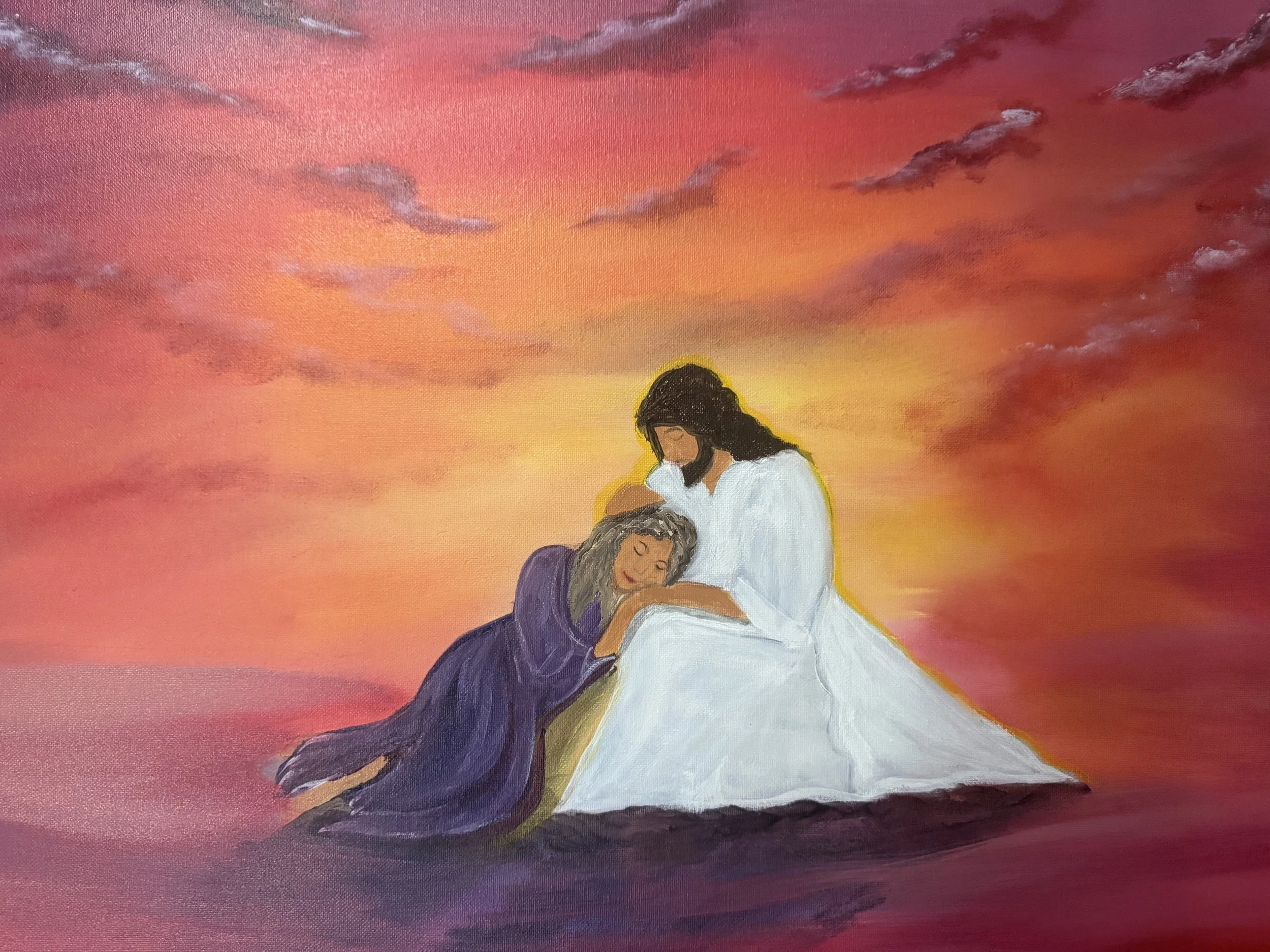 Resting in Jesus Arms. Print