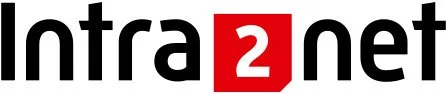 Logo von Intra2net, bestehend aus schwarzem Text mit einem roten Quadrat und weißem Zahlencode