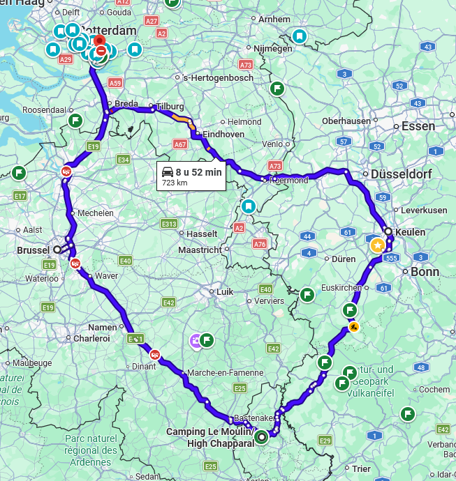 Route Duitsland Luxemburg