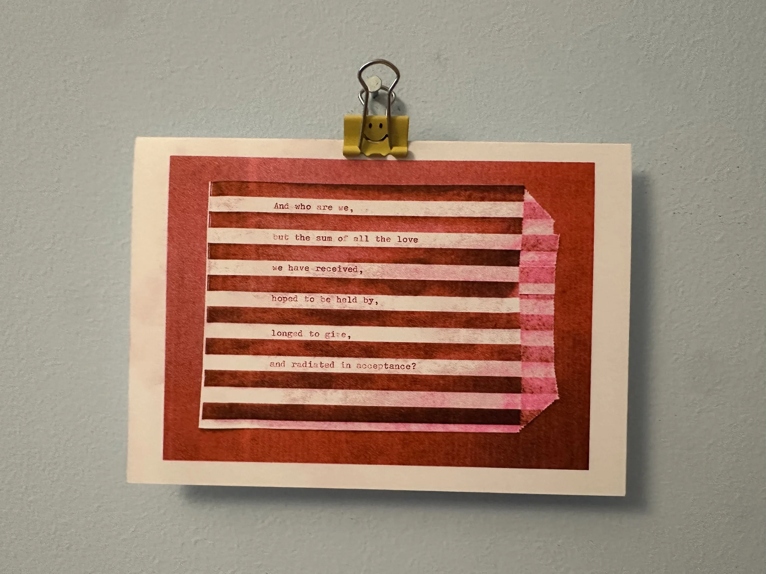 We - A6 Greetings Card