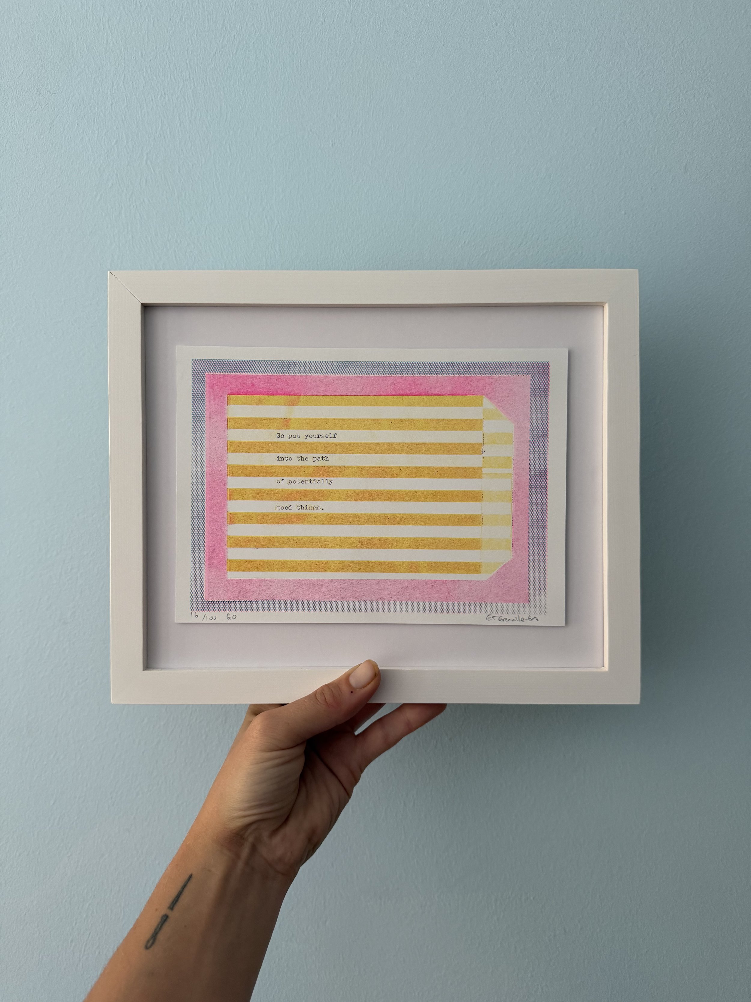 White 11x9" Frame - for A5 Risographs