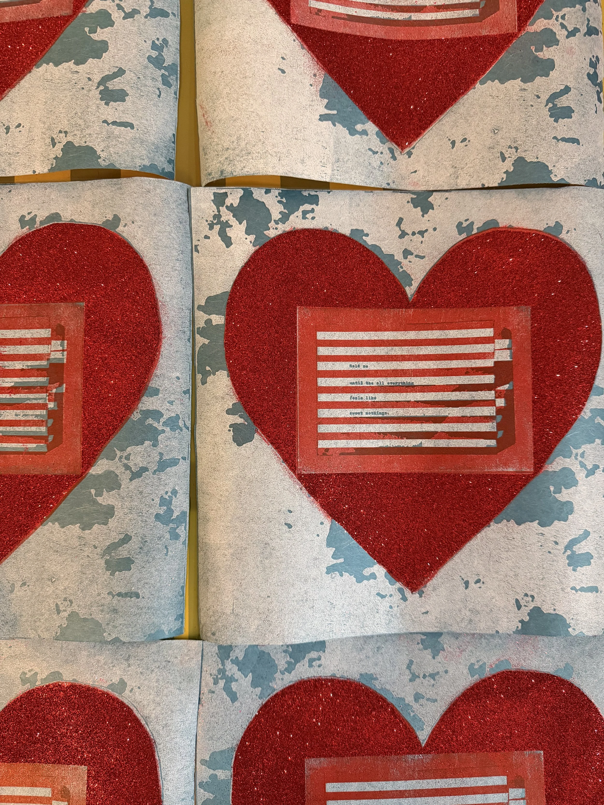 Sweet Nothings - Valentines Woodcut