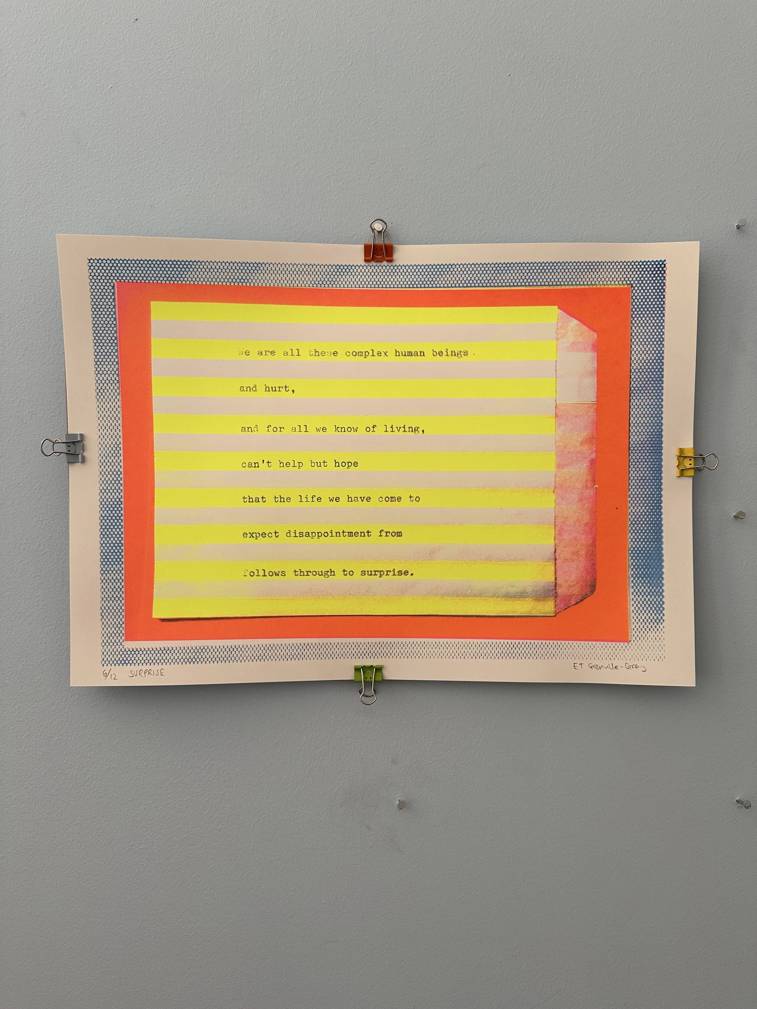 Surprise - A3 Screenprint