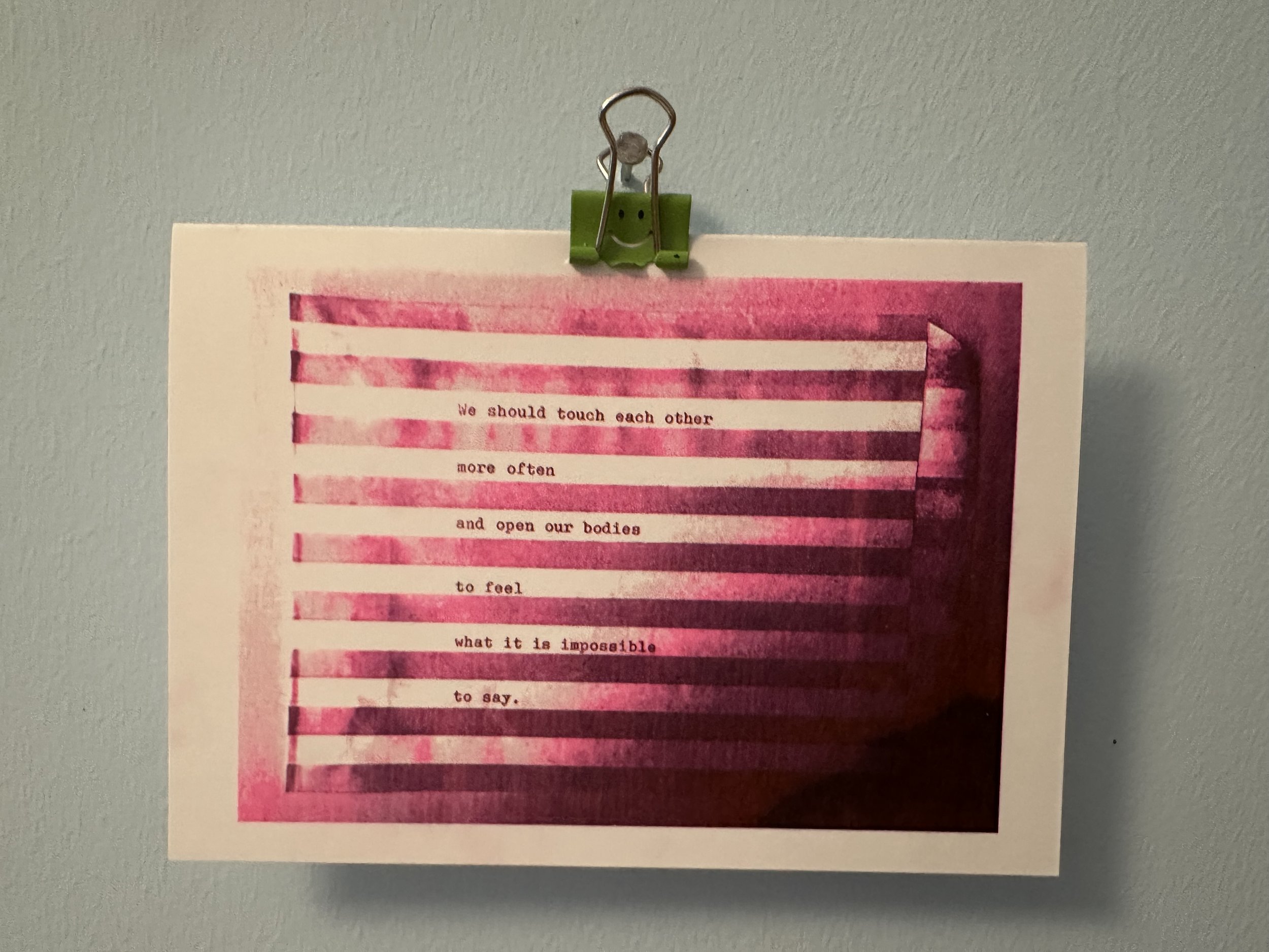 Touch - A6 Greetings Card