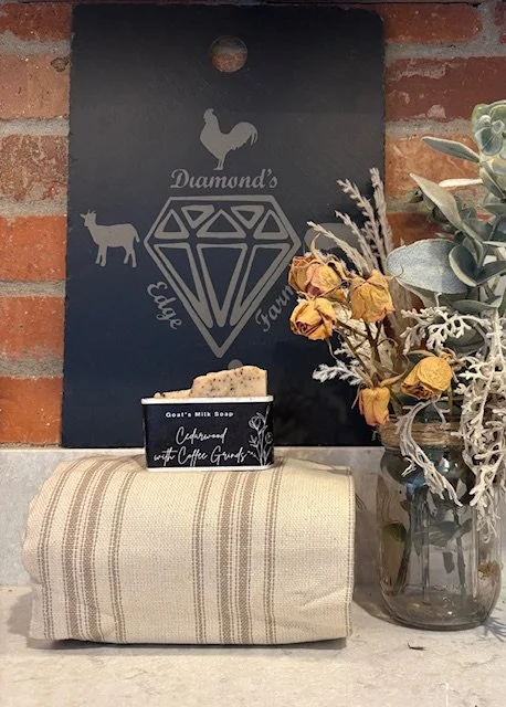 Cedarwood with Coffee Grinds Goat's Milk Soap Bar