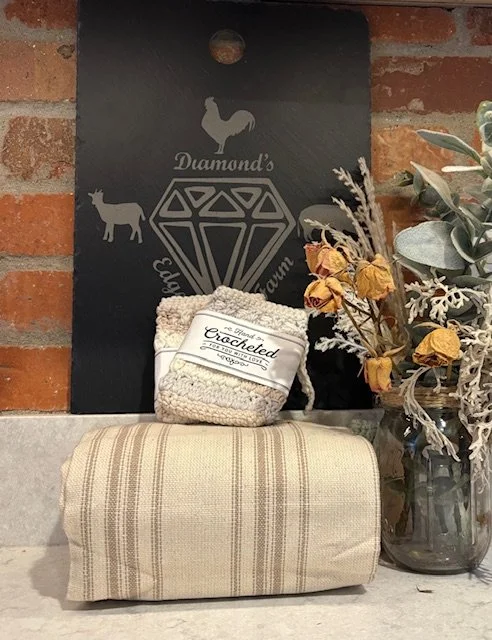 Multi-colored Beige Soap Saver