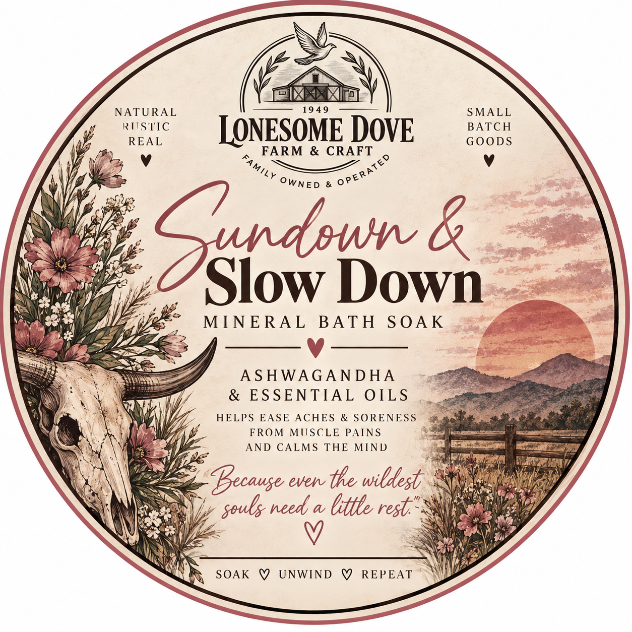 Sundown & Slow Down | Calming Mineral Bath Soak