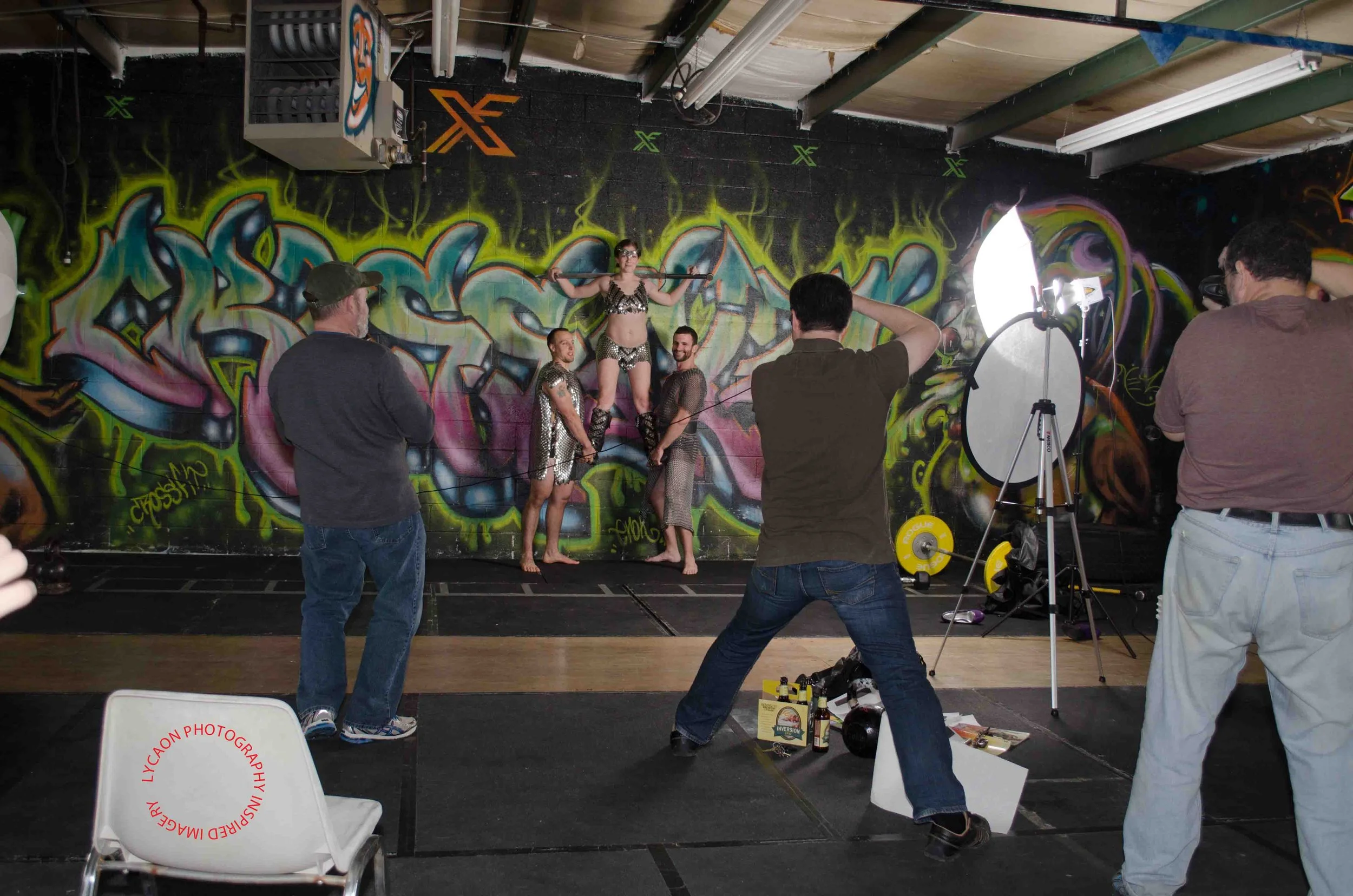 43 Behind The Scenes
Models Mitch M. Zach S. 
Outfit The Armorer
Weapon Badger Blades
