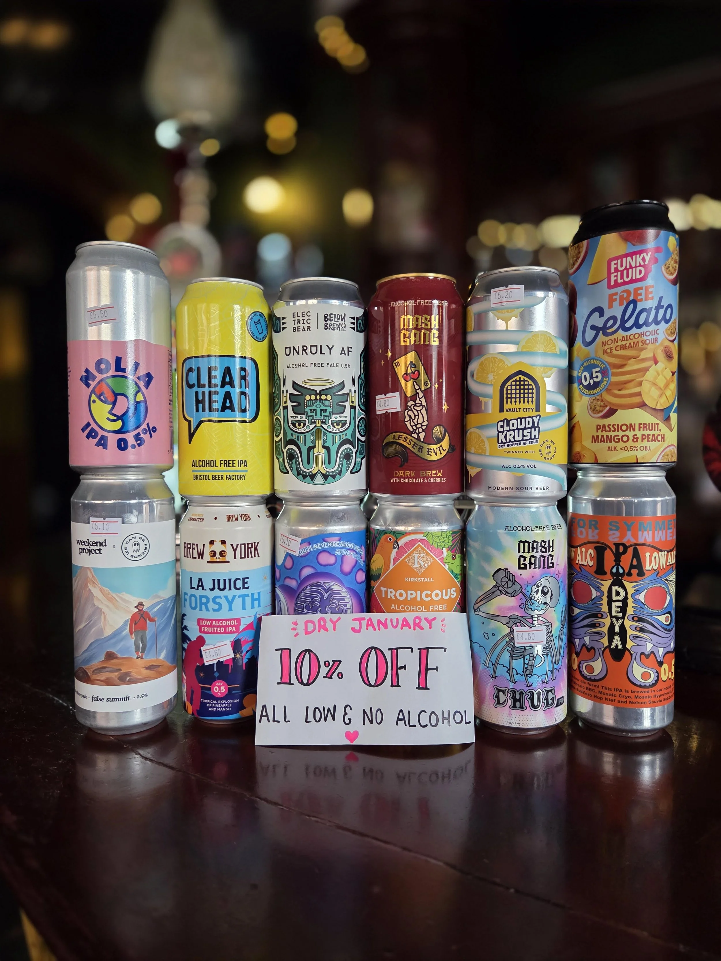 DRY JANUARY - 10% off alcohol free
