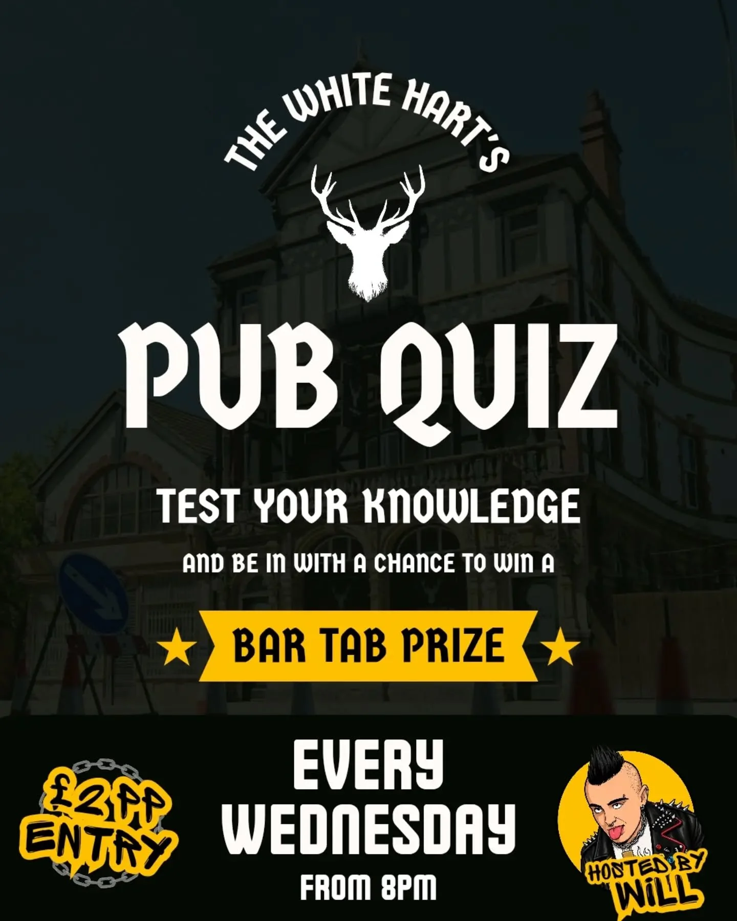 TOMORROW our pub quiz is back from 8pm (and every Wednesday!) book online or DM us to secure a table!