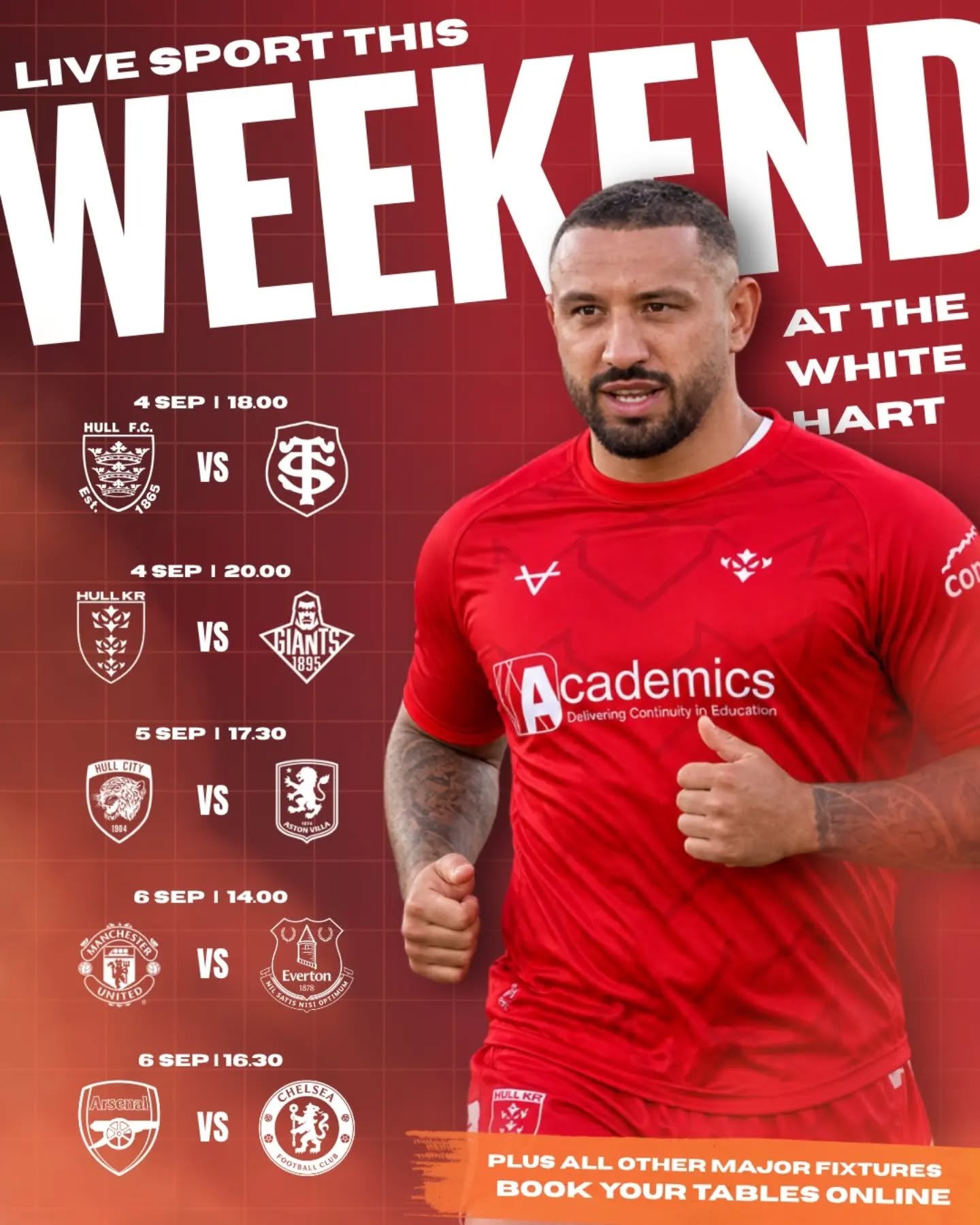 BIG WEEKEND COMING UP secure your tables online now at whiteharthullpub.co.uk 🍻