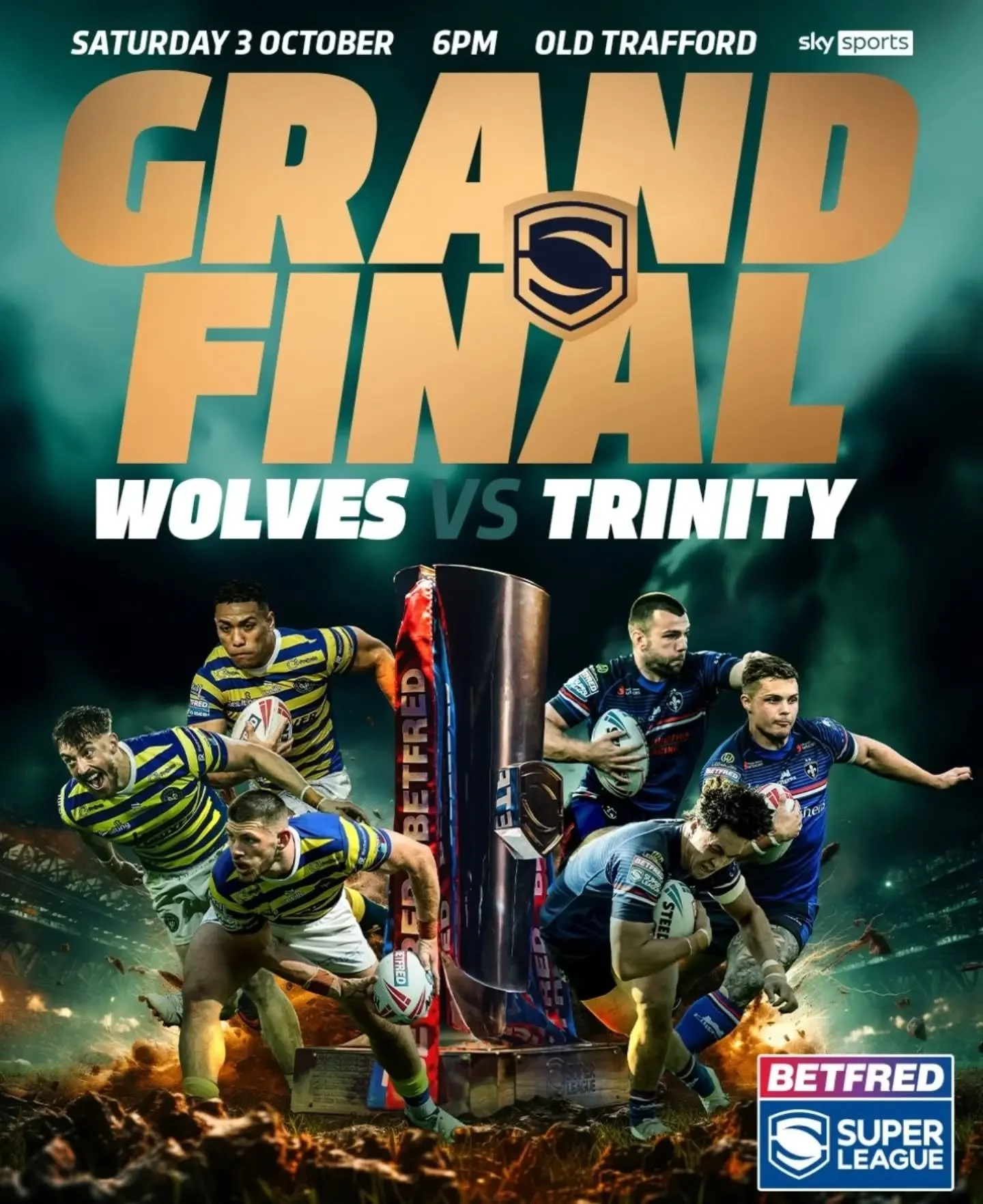 THIS SATURDAY absolutely massive evening, come and watch the Super League Final on our 98" telly, last few tables available to book online 🏉