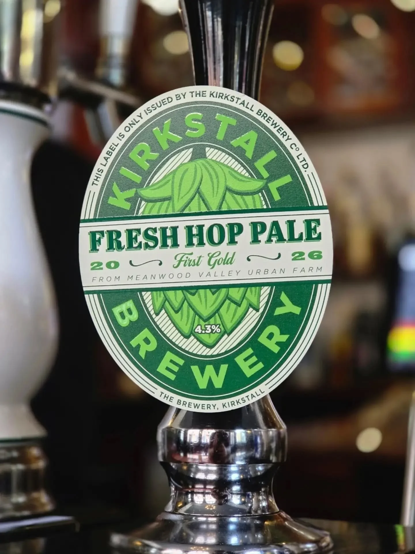 NEW GUEST ON THE BAR - FRESH AND LOCALLY EXCLUSIVE FROM @kirkstallbrewery 

In collaboration with Meanwood Valley Farm, Kirkstall brewers have selected freshly harvested First Gold hops to use in this truly seasonal pale ale to add fresh and delicate