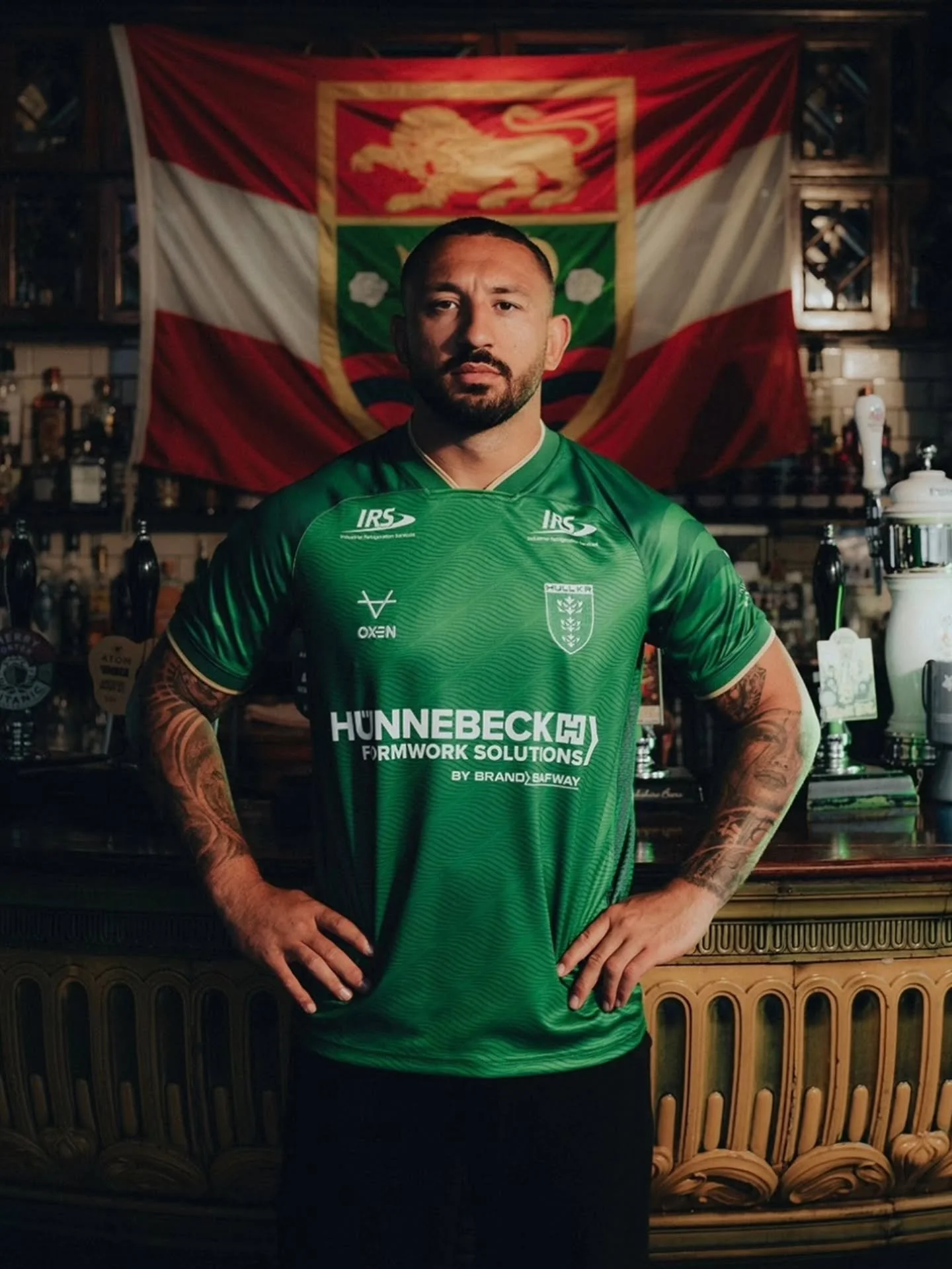 HULL KR &times; YOUR FAVOURITE BOOZER - It was an honour welcoming some of the players down to model for @hullkrofficial 's Alternate Kit Launch. Check our their site for News &amp; Shopping #uptherobins