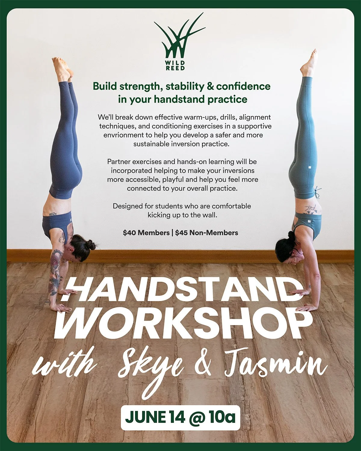 Handstand Worksop with Jasmin & Skye