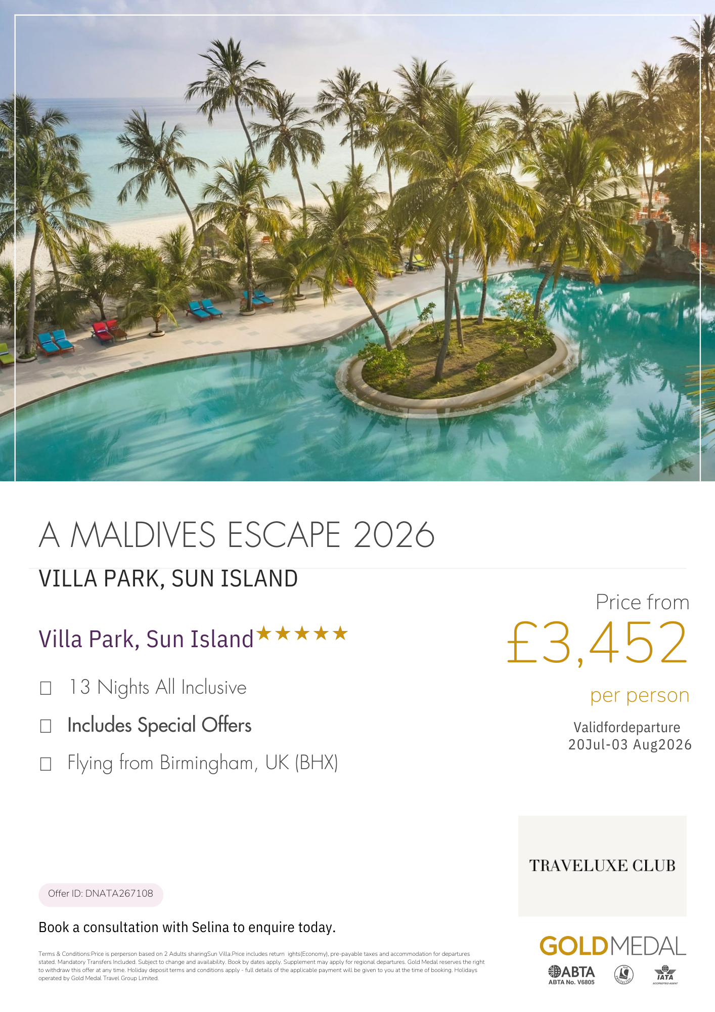 Villa Park Sun Island Maldives luxury island resort