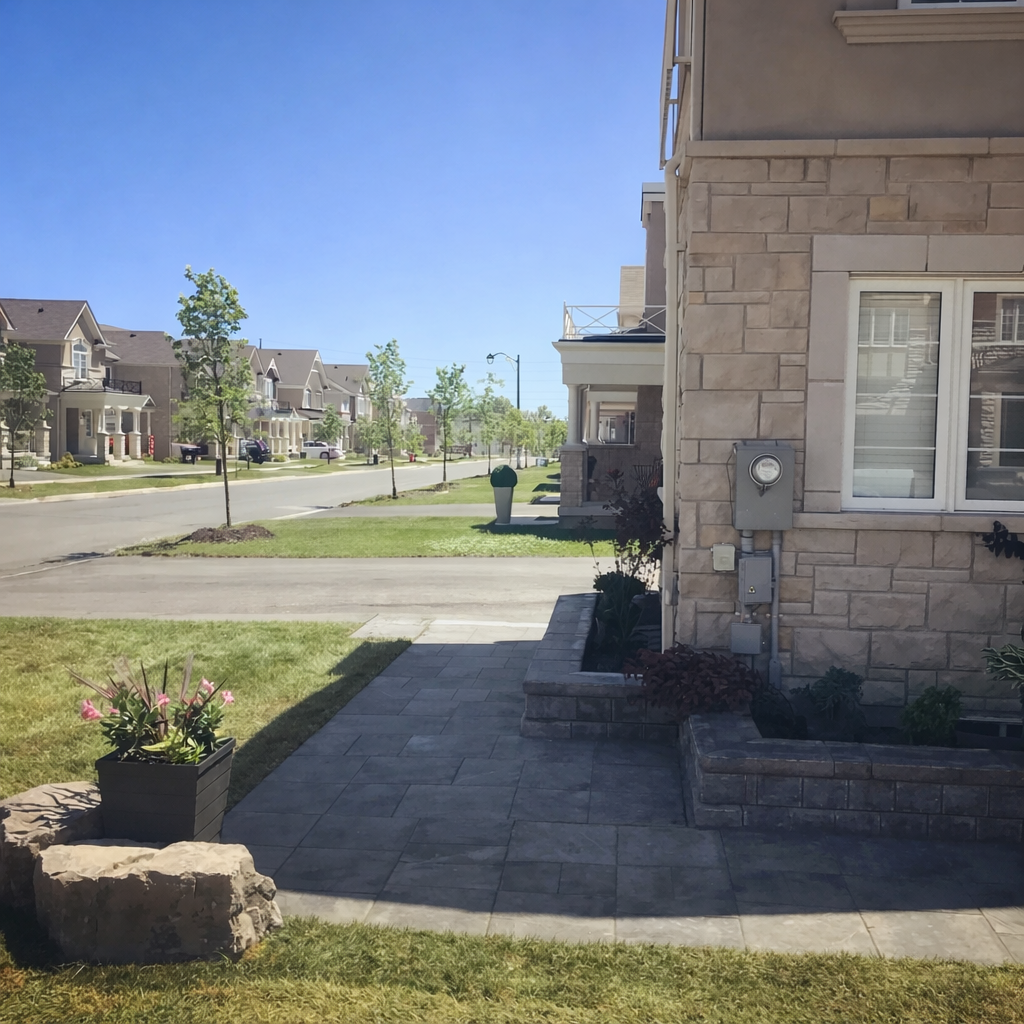 Garden wall construction in Allen, TX