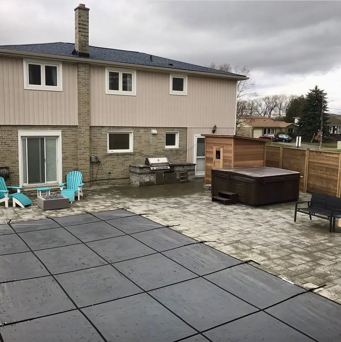 Paver patio built in Plano, TX