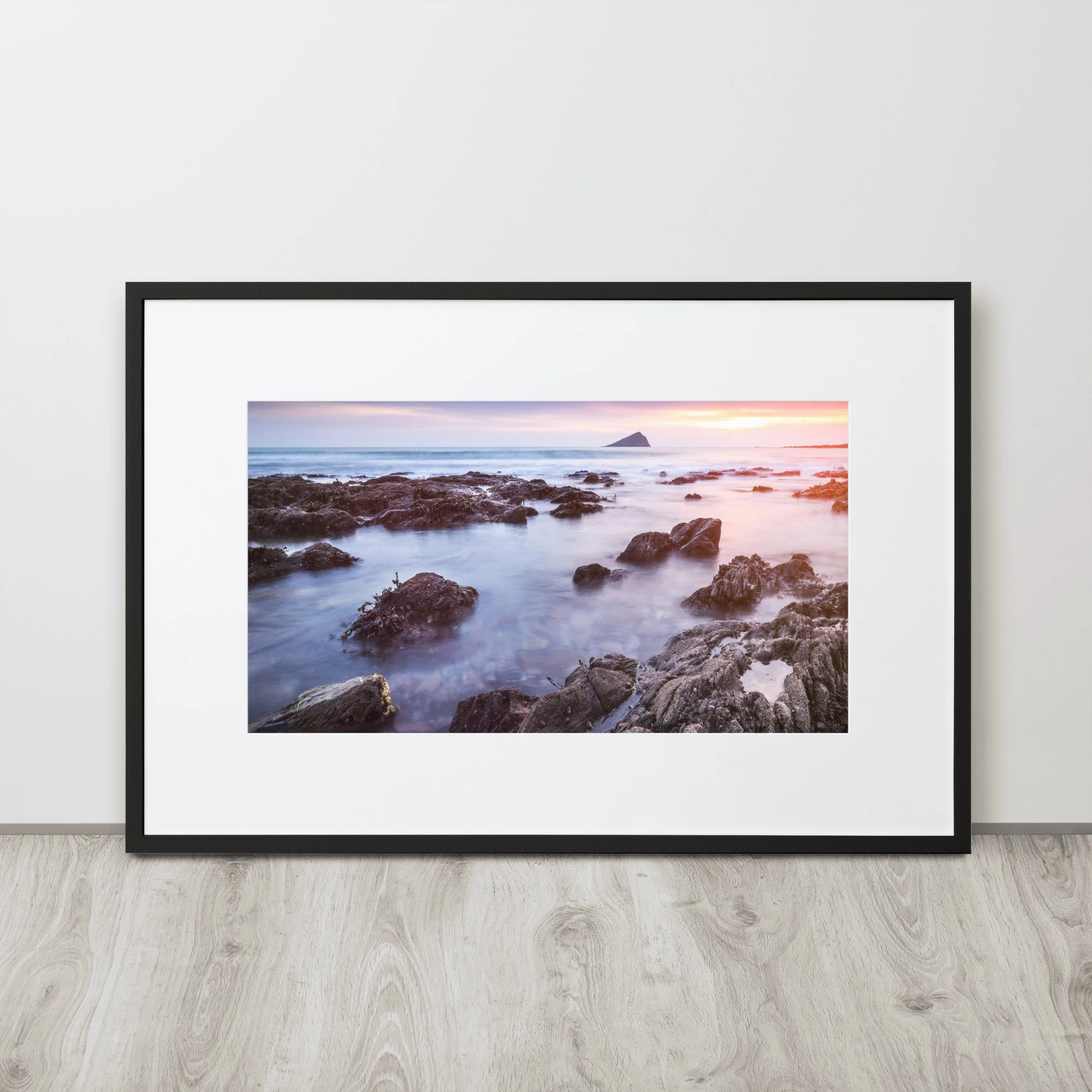 Sunset at Wembury Beach 1 Framed