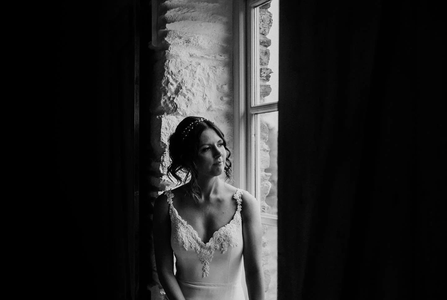 #bride #wedding #monochrome #instabride #instawedding #lookslikefilm #window #candid #leica #leicam8 #35mm 
#7artisans35mmf2 #7artisans #devon #wedding  #uk #weddingphotography #weddingideas #leicawedding