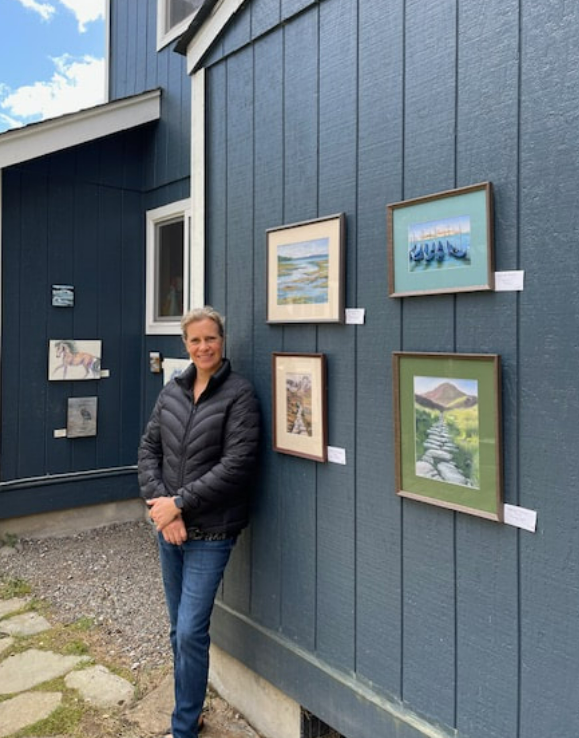 Gabrielle England at her open studio during South Sound Studio Tours in Olympia, Wa.
