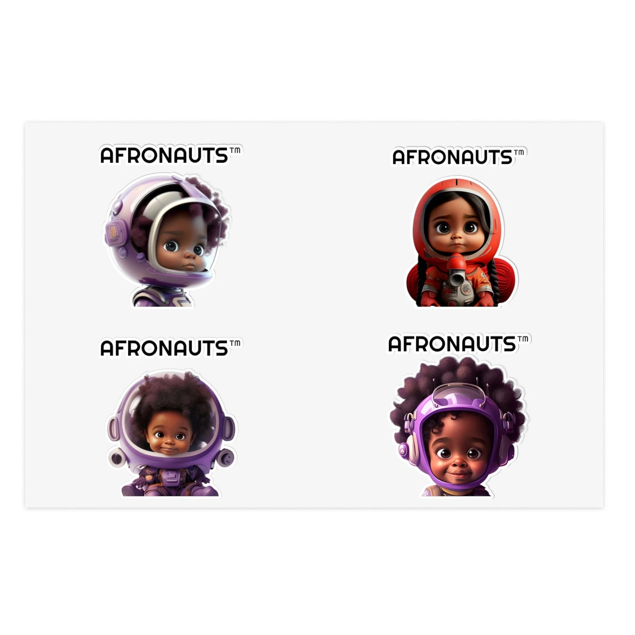 AFRONAUTS™ Space Explorer Sticker Sheet