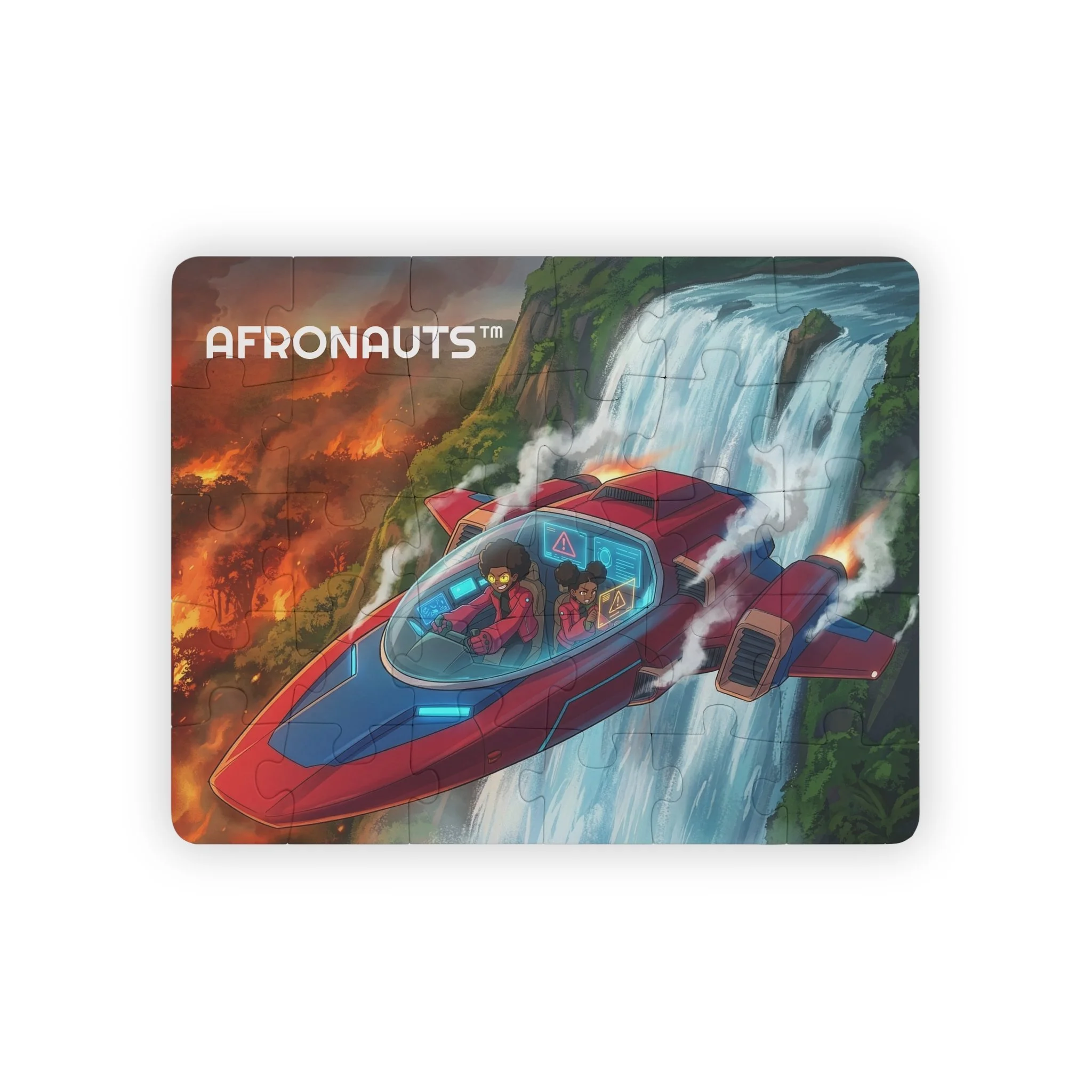 Kids' Puzzle — AFRONAUTS™: Castor & Pollux Save the Amazon Rainforest, 30-Piece Rocket Puzzle